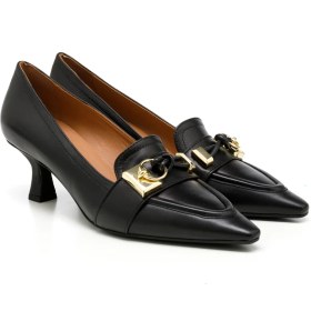 Resim Kadın Topuklu/ Stiletto 64N1 Frau Nappa Nero (Black) 