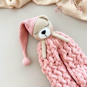 Resim Amigurumi Yumoş Uyku Ark - Uyku Arkadaşı Pembe 