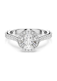Resim 5717929 Swarovski Yüzük Re Una:rıng Rnd Angelıc Whıte/rhs 55 Metalik 