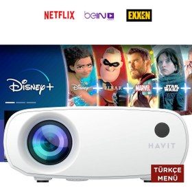 Resim PJ207 Pro Prime Opal Smart Projeksiyon Cihazı (Youtube Netflix Exxen Disney+) 