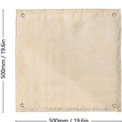 Resim Dancemonkey Yüksek Isıya Dayanıklı Cam Elyaf Bbq Örtüsü - Çeşitli Boyutlarda Yangın Önleyici Mat Bej Renkli Bej 