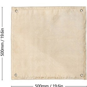 Resim Dancemonkey Yüksek Isıya Dayanıklı Cam Elyaf Bbq Örtüsü - Çeşitli Boyutlarda Yangın Önleyici Mat Bej Renkli Bej 