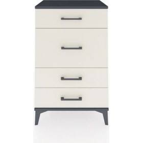 Resim Hyperion Komodin 4 Çekmeceli 60X44X96 Antrasit-Aytaşı 