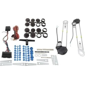 Resim Elektrikli Cam Dönüşüm Kiti, Evrensel Komple Set 12V 12A Elektrikli Cam Anahtarı 2 Kapılı Kamyonet Suv Için Uzun Ömürlü 
