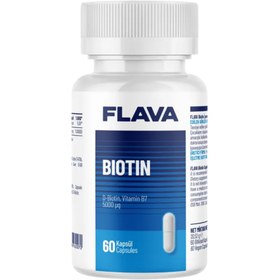 Resim FLAVA Biotin 60 Kapsül 