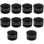 Resim Dianziye 10 Adet Harley Davidson Motosiklet Cnc Alüminyum Bolt Kapağı 10.5-12mm Siyah Kapak Örtüsü Topper Schrauben 