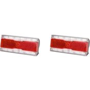 Resim 2x Bisiklet Dinamo Arka Işık ile Park Lambası Ac 6 V 0.5 W LED Arka Lambası Fit 50MM Montaj Deliği Bisiklet Rafı Taşıyıcı Lamba (Yurt Dışından) 