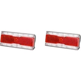 Resim 2x Bisiklet Dinamo Arka Işık ile Park Lambası Ac 6 V 0.5 W LED Arka Lambası Fit 50MM Montaj Deliği Bisiklet Rafı Taşıyıcı Lamba (Yurt Dışından) 