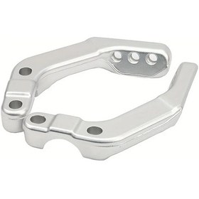 Resim Hightower 2 Adet Gümüş Alüminyum Alaşım Motosiklet El Koruma Braketi - Ayarlanabilir Açı, Dayanıklı Off-road 