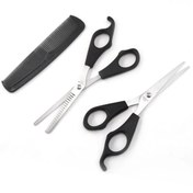 Resim Epilons Kuaför Seti Saç Kesme Ve İnceltme Makası Tarak Hediye 3lü Set 