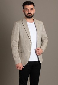 Resim Keten Ceket Blazer - 54 