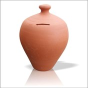 Resim Kırılmadan Açılmayan Kırmak İçin Kırılmalık Kulplu Gerçek Çömlek Kumbara Define Kumbarası Testi M3Decorium