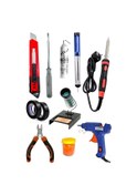 Resim Pro Full Takım Kalem Havya 60w Lehim Makinesi Lehim Tel Pasta Stand 