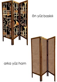 Resim Modacanvas Masif Ahşap Paravan 