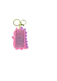 Resim Hesap Makinesi Dino Mini Anahtarlıklı Labirent Oyunlu Pembe 