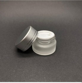 Resim 5 Cc Buzlu Cam Krem Kavanoz - Gümüş Kapaklı İç Contalı - 5ml Buz 