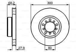 Resim FREN DISKI ON S-CLASS W126 85>91 C126 85>91 