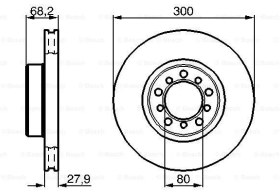 Resim FREN DISKI ON S-CLASS W126 85>91 C126 85>91 