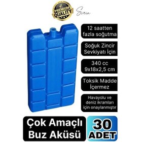 Resim 30 Adet Buz Aküsü 12 Saat Termal Soğutma Kamp Piknik Seyahat Yiyecek İçecek Çanta Soğuk Kutusu Çok Renkli 