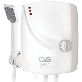 Resim CVS Beyaz Renk Armutlu Elektrikli Banyo Şofbeni. 