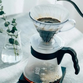 Resim Esmo Home Hario V60 Kahve Demleme Seti, Şeffaf 