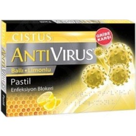 Resim Cistus Antivirul Bal Limon Aromalı 10 Tablet 