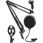 Resim Lastvoice NB39HYP Set Stüdyo Mikrofon İçin Stand Shock Mount Filtre (35X35 CM) 