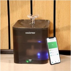 Resim WF004 Akıllı Kedi Köpek Su Sebili Su Şelalesi Su Pınarı, Uv Su Filtrelemeli - Smart Wifi - 
