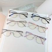 Resim 1pc Moda Oval Tam Çerçeveli Gözlük, Hafif Çerçeve, Çok Yönlü Stil, Rahat Oturur, Hediyelik Kutu Dahil 