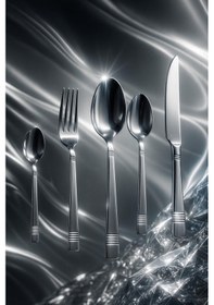 Resim Sofraların Kardelen'i Çubuk Model Şık Kaşık-çatal-bıçak Takımı 36 Parça-kutulu Diğer 