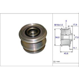 Resim VALEO 588064 Alternatör Kasnağı Mondeo 07- 2.5 