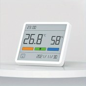 Resim Dream011 1 Adet Duke Th1 Beyaz Elektronik Termometre Higrometre Bebek Odası İçin Yüksek Hassasiyet 