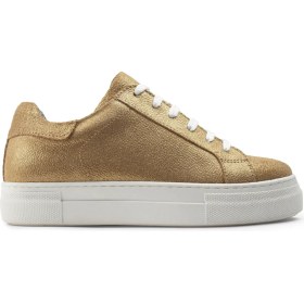 Resim Deery Hakiki Süet Altın Rengi Sneaker Kadın Ayakkabı 