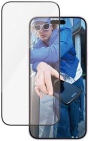 Resim Kırılmaz Cam Ultra Geniş Fit Ekran Koruyucu Folyo Apple iPhone 16 Plus/15 Plus/14 Pro Max için, Kenardan Kenara Sertleştirilmiş Cam, Düşme/Çizilme Koruması, Parmak İzi Önleyici, Kolay Kurulum 