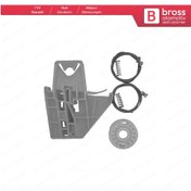 Resim Skoda Octavia MK2 2004-2013 İçin Arka Sağ Cam Kriko Tamir Seti 