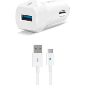 Resim Ttec SpeedCharger QC 3.0 Araç Şarj Aleti + USB-C Kablo 2CKQC01C 