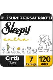 Resim Shop a Way Sleepy Extra Günlük Aktivite 2'li Fırsat Paketi Bebek Bezi Xxlarge 120 Adet 