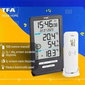 Resim Sevgift Tfa 30.3074.10 'xena Home' Kablosuz Termohigrometre 
