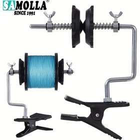 Resim SAMOLLA Paslanmaz Çelik Balıkçılık İpi Sarıcı - Baitcasting & Spinning Makaraları için Genişletilmiş Makaralama Sistemi, Taşınabilir & Dayanıklı 