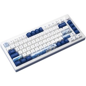 Resim Akko MOD 007B HE PC Santorini TKL Hall Effect Kailh Sakura Pink Magnetic Switch RGB Kablosuz Mekanik Oyuncu Klavye 