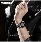 Resim Yingfu Yeşil Skmeı Yeni Erkek Spor Saatler Retro Çok Fonksiyonlu Moda Izle Kare Chrono Geri Sayım Su Geçirmez Kol Saatleri 1 Yeşil 