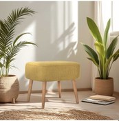 Resim Sirius Dekoratif Puf - Sarı 50x42x43 Cm 