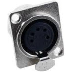 Resim 5 Pin Canon Xlr Konnektör Şase Tipi Dişi 