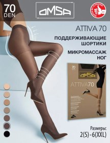 Resim Omsa Attıva 70 Den Kalın Şortlu Taytlar 21457755 Gri 