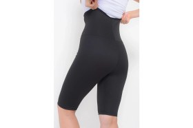 Resim Sauna Suit Inceltici Terlemeye Yardımcı Şort ve Neopren Sporcu Bileklik - Koşu Bandı 3 Lü Takım Set 