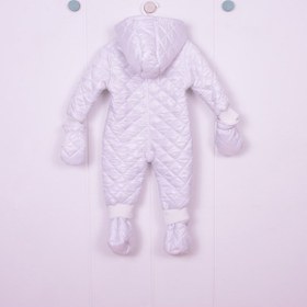 Resim Ekru Mikro Kozmonot Eldiven Patikli Astronot Tulum Ekru 