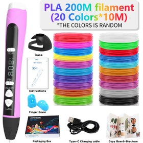 Resim Profesyonel 3D Yazıcı Kalem Seti, LED Ekranlı 3D Çizim Kalemi, DIY Çizim ve Baskı Aracı, Parmak Koruyucular, Eskiz Defteri ve Taban, LCD Ekranlı Çok Modlu El Sanatları Aleti, Sanatı ve Eğlence İçin İdeal, Mükemmel Hediye 