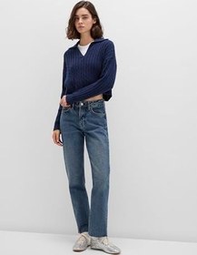 Resim New York Classic Denim Puslu Koyu Mavi Jean Pantolon 101441-88581 