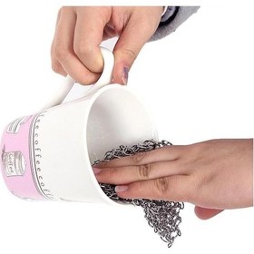 Resim Bulaşık Yıkama Teli Temizleyici Çelik Zincir Dökme Demir Scrubber 