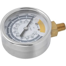 Resim Tenfowee Stahl Gauge: 0-14psi Vakum Test Cihazı, Npt 1/8 Bağlantı, Hassas Ölçüm, Ev Ve Su Sistemleri İçin 